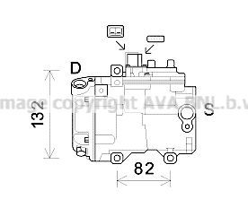 AVA QUALITY COOLING Компрессор, кондиционер TOK623